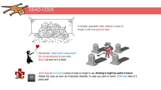 Software Craftsmanship - Code Smells - Dispensables | PPTX