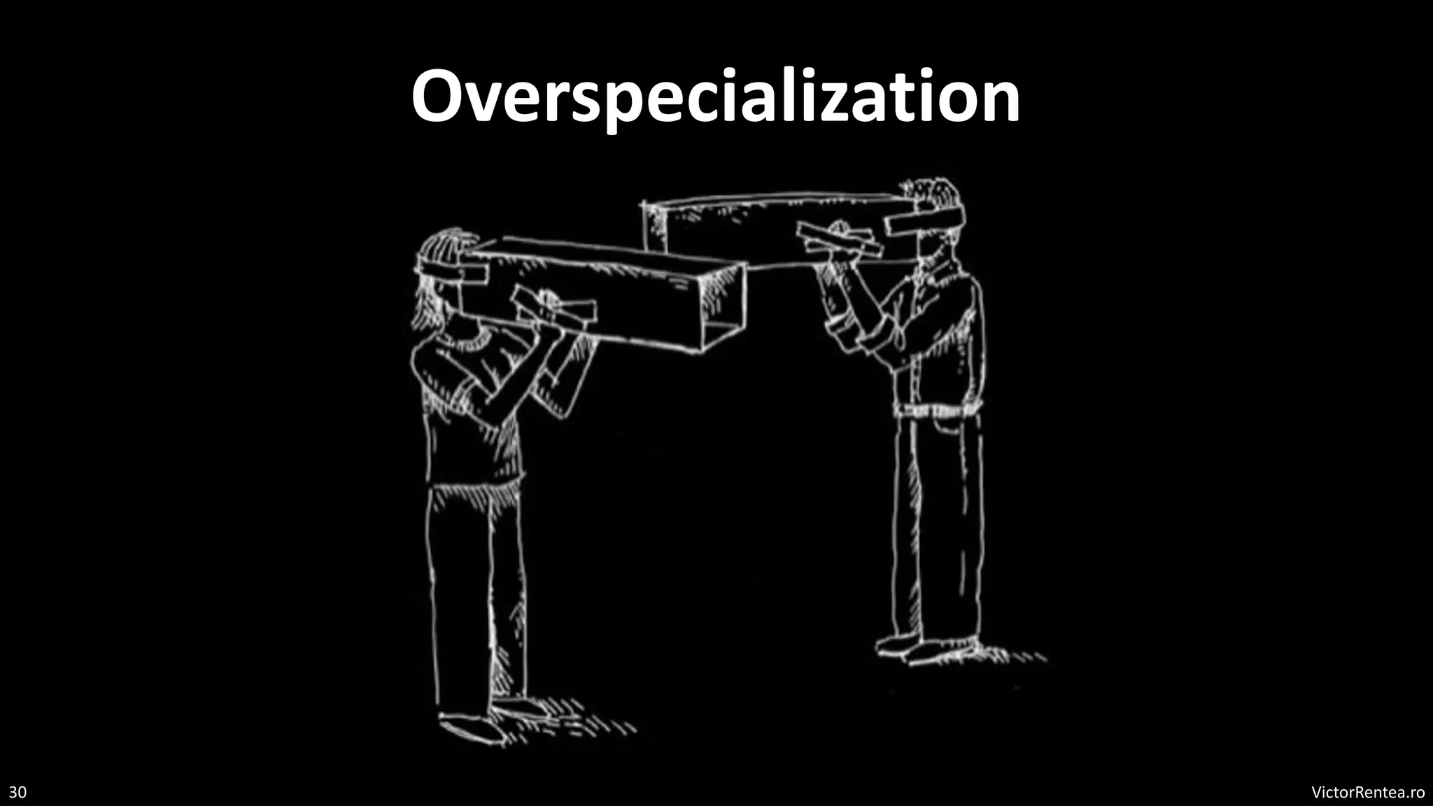 VictorRentea.ro
30
Overspecialization
 