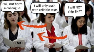 64 © VictorRentea.ro
a training by
I will NOT
ship SH*T
I will only push
with reliable tests
I will not harm
a colleague
 