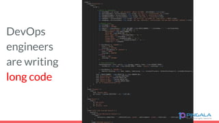 DevOps
engineers
are writing
long code
 