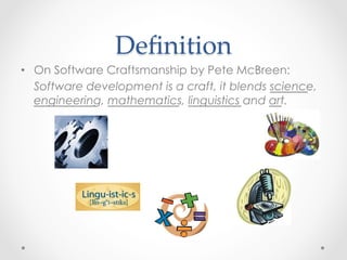 Software Craftsmanship vs Software Engineering (Lightning Talk) | PDF