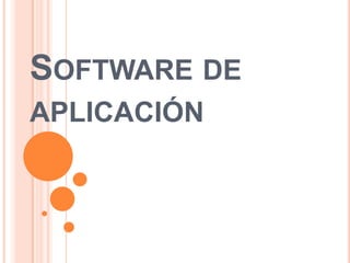 Software de aplicación 