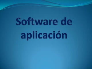 Software de aplicación 