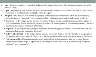 Software Defect Statuses Introduction to Software Defect Management.pptx