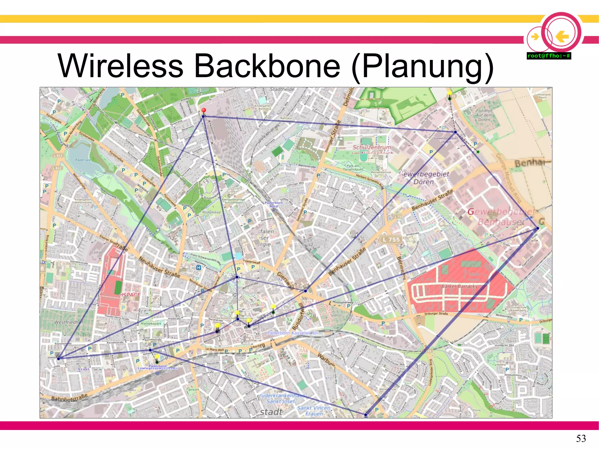 53
Wireless Backbone (Planung)
 