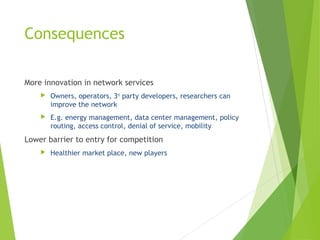 Software defined network and Virtualization | PPT