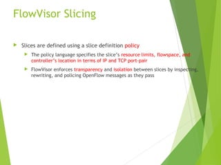 Software defined network and Virtualization | PPT