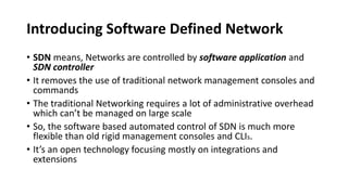 Software defined network | PPTX