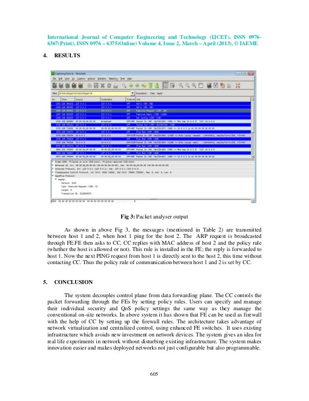 Software defined network based firewall technique