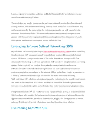 Software defined networking
