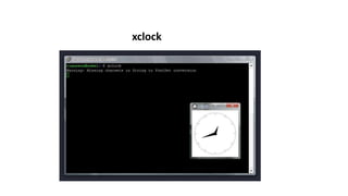 xclock
 