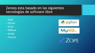 Software de Monitoreo - Zenoss | PPTX