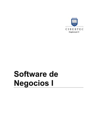Software de
Negocios I
 