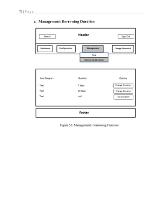 71 | P a g e
e. Management: Borrowing Duration
Figure 56: Management: Borrowing Duration
 