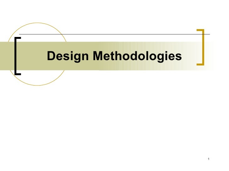 Software design methodologies