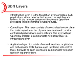 Software defined network-- SDN