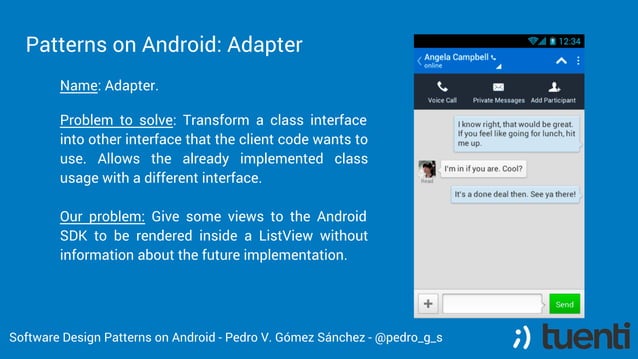 Software Design patterns on Android English | PPT