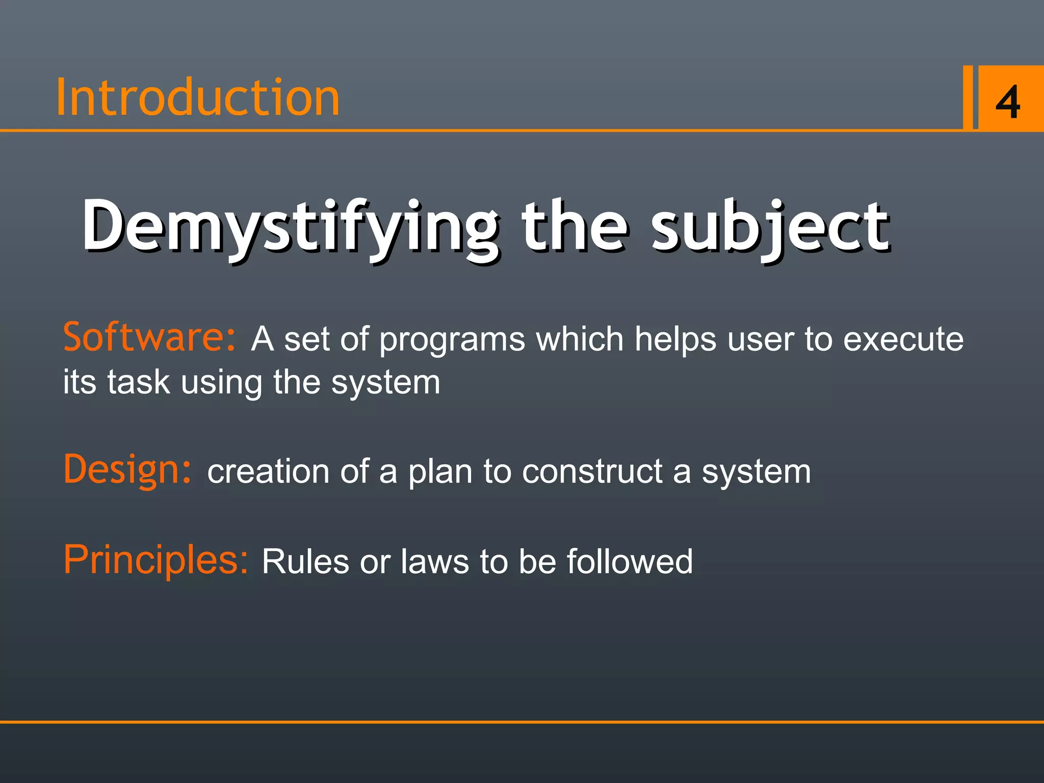 Software design principles | PPS