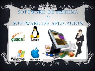 Software de sistemaysoftware de aplicación  