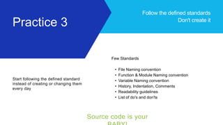 Developers Best Practices | PPTX