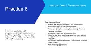 Developers Best Practices | PPTX