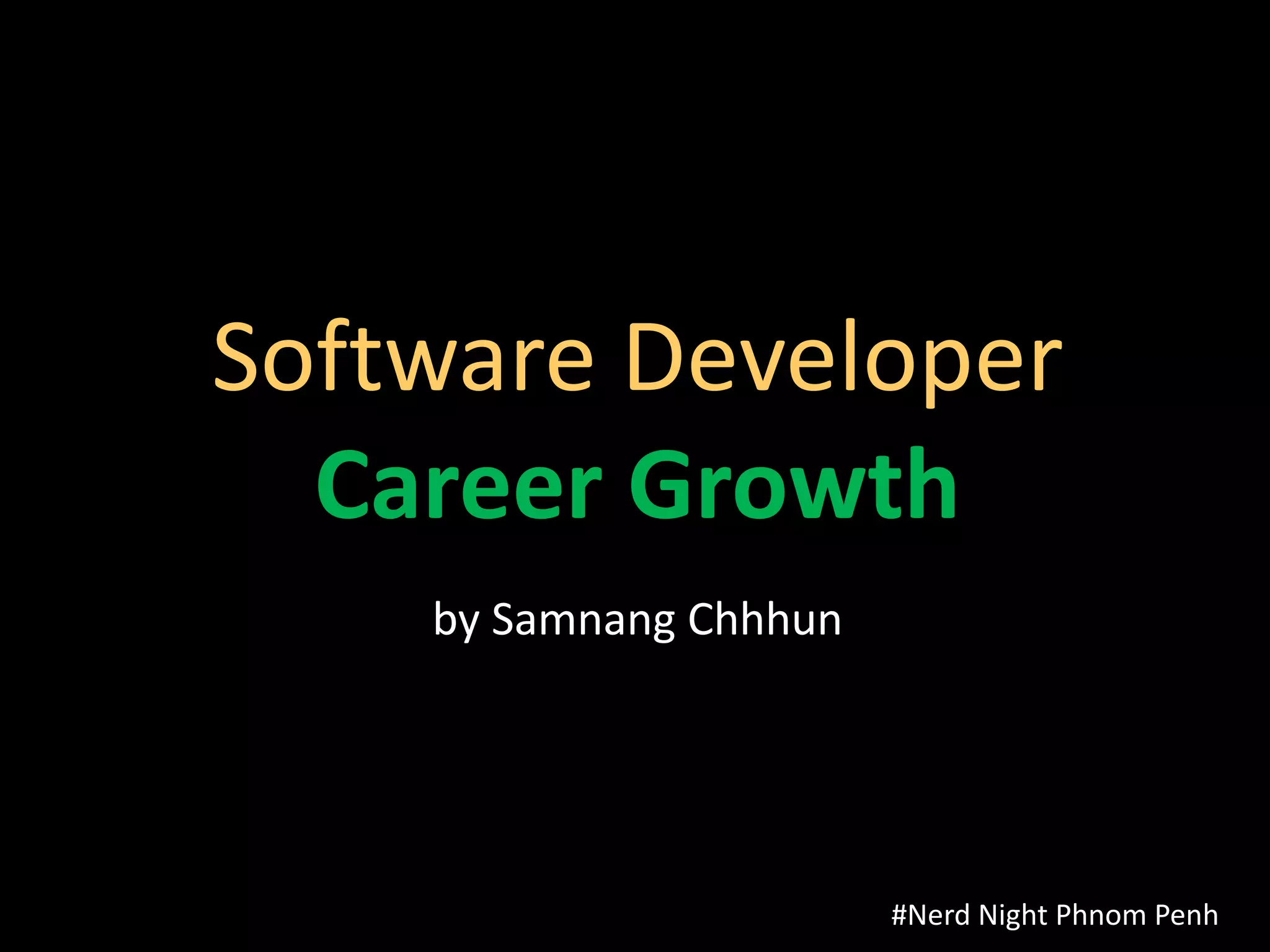 Software developer career growth | PDF | Career Advice | Careers