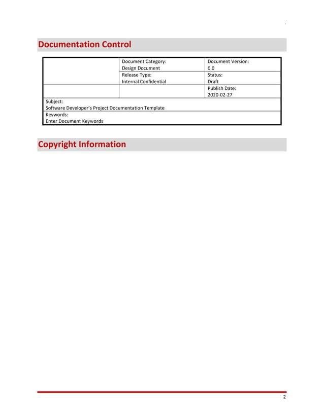 Software Developer’s Project Documentation Template | PDF | Web ...
