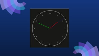 Real-Time Analog Clock Implementation Using OpenGL and GLUT | PPTX