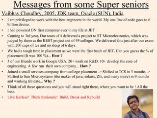 • Comparative study of star and average performer at Bell labs
which showed that
– taking initiative was ranked as the most important strategy
by star performers, while it was least important for average
performers.
– ability to give good presentations was a core strategy for
average performers, while it was peripheral for the top
engineers.
How Bell Labs creates star performers.
Kelley R. and Caplan J. Harvard Business Review,
July-August 1993.
 