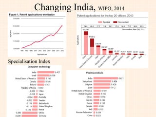 Growing Indian Consumers and their Buying Power
• The rural demand saved India from economic crisis in 2008.
• In the last one decade, the Gross Enrolment Ratio (GER) in higher education has
increased from 11% to 20%. The target is to increase is to 50% by 2030.
• Rapid increase in wealth and urbanisation
o India has been the biggest contributor to global poverty reduction between 2008-11, with
around 140 million people lifted out of absolute poverty -- Global Monitoring Report on
the Millennium Development Goals, The World Bank, 2014-15.
o Wealth in India will grow fastest @ 21% between 2014 and 2019 , the 2nd best is China
(10.3%). -- Boston Consulting Group report, 2015
o Indian economy : 1 Trillion Dollar (2008) 2 Trillion Dollar (2014),
The World Bank, 2015.
o Indians earning >$5/day: 5 crore (2010)  15 crore (2020)
o $1-$5/day: 35 crore (2010)  50 crore (2020)
o e.g., Bullocks in an eastern UP village: 1200 (1995)  04 (2005).
(Reason: Dalits who used to plough the bullocks had moved to the city).
o e.g., Branches/Profit of J&K Bank: 280/1.48 Cr (1989)777/1,100 Cr (2014)
o In many pockets, the labour wages have significantly increased as labourers are not
available. Thanks to social welfare scheme.
• The number of creators and consumers is increasing rapidly in India.
 