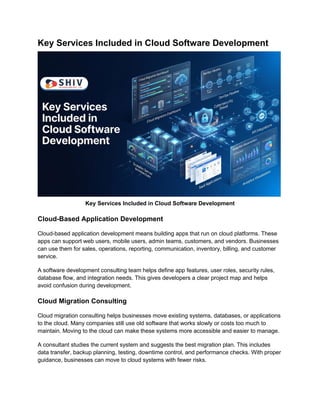 Role of Software Consulting in Cloud Business Transformation | PDF