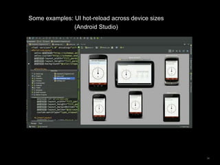 34
Some examples: UI hot-reload across device sizes
(Android Studio)
 