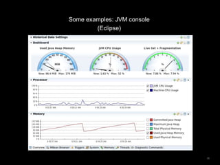 35
Some examples: JVM console
(Eclipse)
 