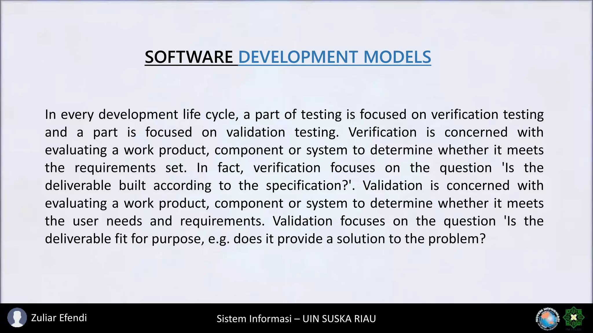 Software development models | PPT