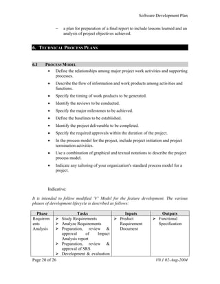 Software Development Plan