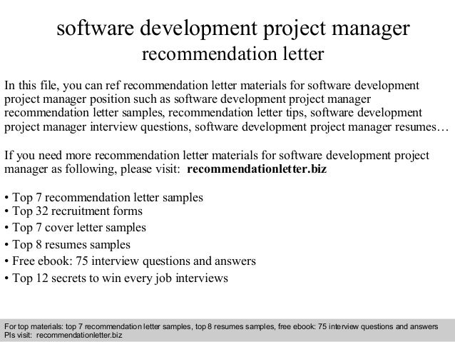 software development project manager resumes
