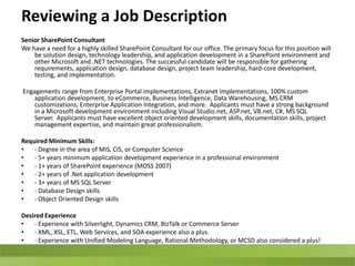 learnJob Descriptions