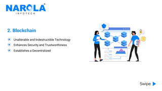 2. Blockchain
Unalterable and Indestructible Technology
Enhances Security and Trustworthiness
Establishes a Decentralized