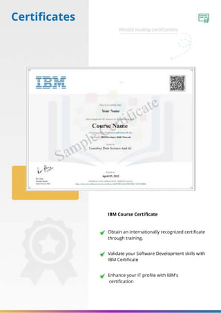 Ibm Full Stack Software Developer Professional Certificate Sample Full Stack Software Development | PDF