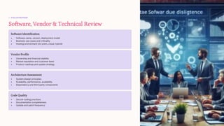 Software Due Diligence Assessment with eAuditor Audits & Inspections | PDF