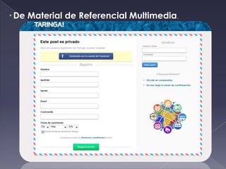 * De   Material de Referencial Multimedia.
 