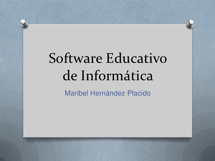 Software educativo de informática