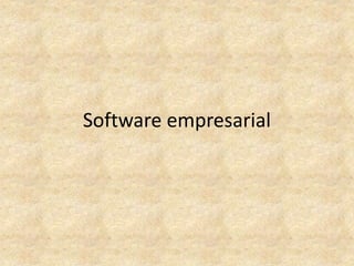 Software empresarial
 