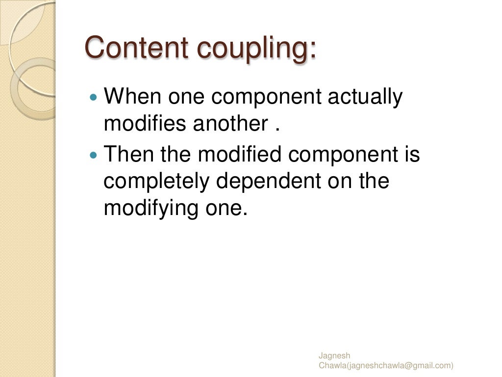 Cohesion & Coupling
