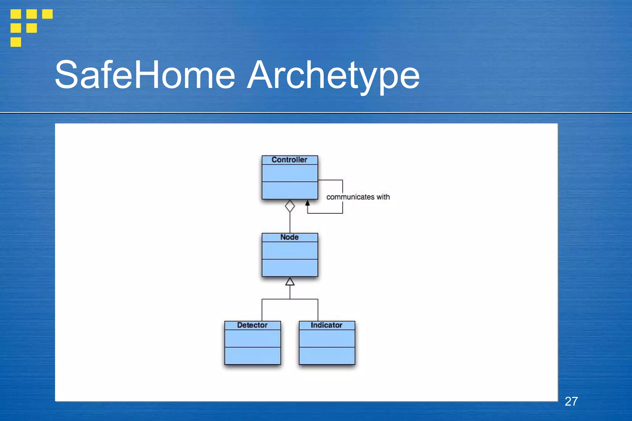 SafeHome Archetype

27

 