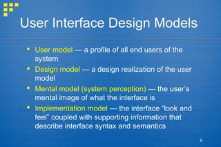 Interface Model Meaning Software engg. pressman_ch-12 | PPT