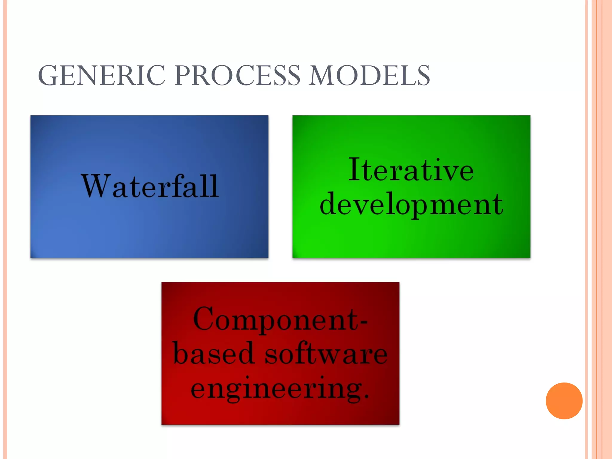 GENERIC PROCESS MODELS

 