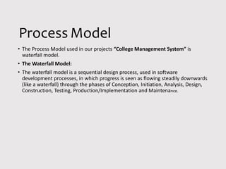 College Management System Project Slide 4