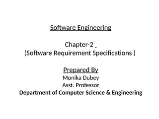 Software Engineering Unit 2 Power Point Presentation AKTU University | PPTX