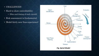 • CHALLENGES:
• Hard to show controllability
• (Size and timing of each circuit)
• Risk assessment is fundamental
• Model fairly new (less experience)
 